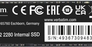 Verbatim Vi3000 - SSD - High Endurance - 2TB - NVMe - intern - M.2 2280 (M.2 2230) - PCIe 3.0 x4 (49376)