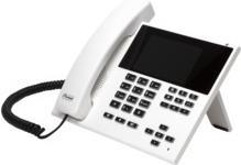 Auerswald COMfortel D-400 - VoIP-Telefon mit Rufnummernanzeige/Anklopffunktion - dreiweg Anruffunktion - SIP, RTP, SRTP, SIPS - 6 Leitungen - weiß (90365)