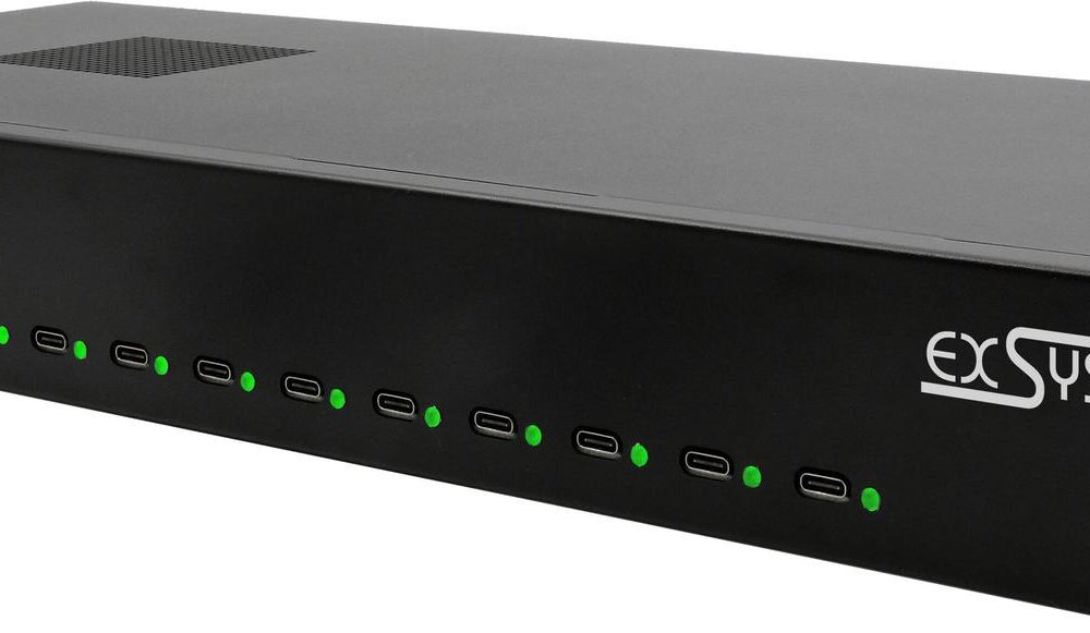 EXSYS EX-11016 Ladegerät für Mobilgeräte Universal Schwarz AC Schnellladung Drinnen (EX-11016)