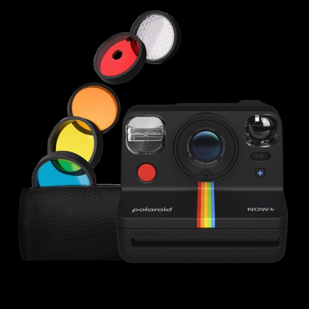 Polaroid Now+ Generation 2 - Sofortbildkamera - Objektiv: 94,96 mm - 102,35 mm - 600-Typ / i-Typ Schwarz (009076)