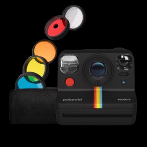 Polaroid Now+ Generation 2 - Sofortbildkamera - Objektiv: 94,96 mm - 102,35 mm - 600-Typ / i-Typ Schwarz (009076)