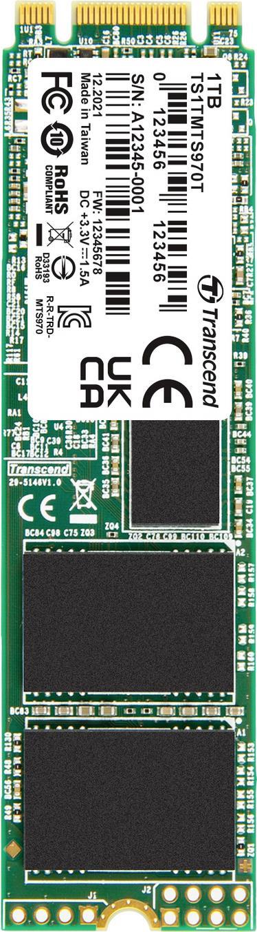 Transcend MTS970T - SSD - 1 TB - intern - M.2 2280 - SATA 6Gb/s