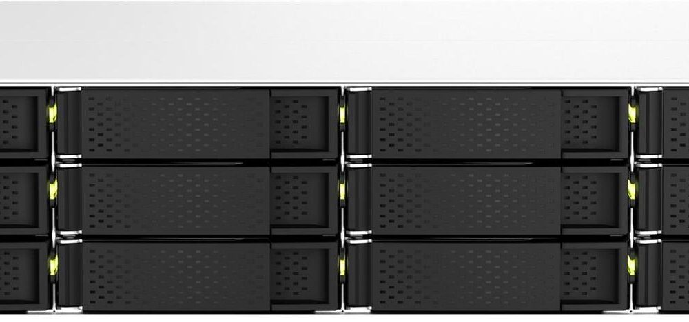 QNAP TS-1264U-RP - NAS-Server - 12 Schächte - Rack - einbaufähig - SATA 6Gb/s - RAID RAID 0, 1, 5, 6, 10, 50, JBOD, 60 - RAM 8GB - 2,5 Gigabit Ethernet - iSCSI Support - 2U (TS-1264U-RP-8G)