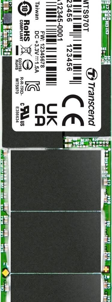 Transcend MTS970T 4 TB Interne M.2 SATA SSD 2280 III Retail TS4TMTS970T (TS4TMTS970T)