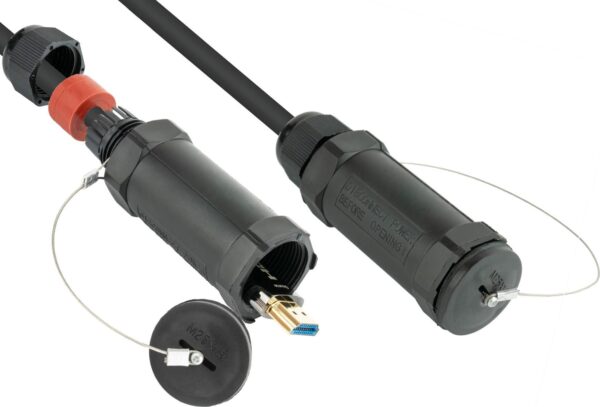 AOC Hybrid High-Speed HDMI 2.0b, stahlarmiert, 4K @60Hz, 18 GBit/s, schwarz, 15m, PYTHON Series (AOC-HP2015)