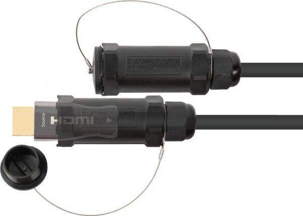 AOC Hybrid High-Speed HDMI 2.0b, stahlarmiert, 4K @60Hz, 18 GBit/s, schwarz, 20m, PYTHON Series (AOC-HP2020)