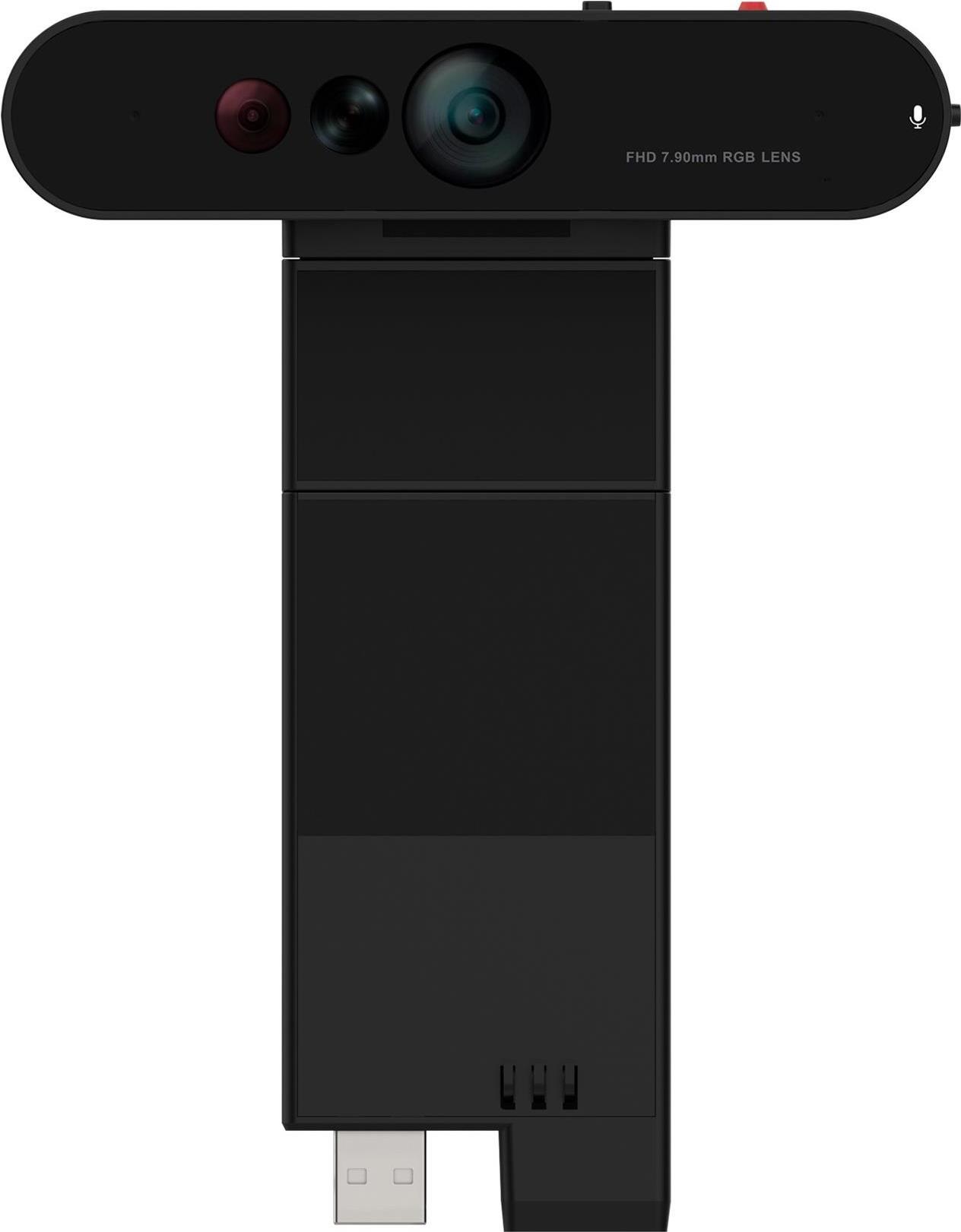 Lenovo ThinkVision MC60 - Webcam - Farbe - 1920 x 1080 - 1080p - Audio - USB2.0 - MJPEG, YUY2 (4XC1K97399)