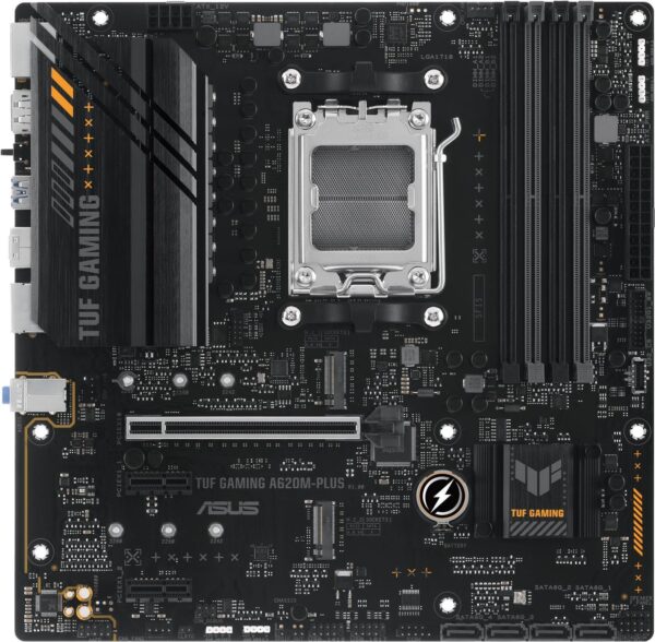 ASUS TUF GAMING A620M-PLUS - Motherboard - micro ATX - Socket AM5 - AMD A620 Chipsatz - USB 3,1 Gen 1, USB-C 3,2 Gen 1 - 2,5 Gigabit LAN - Onboard-Grafik (CPU erforderlich) - HD Audio (8-Kanal) (90MB1EZ0-M0EAY0)