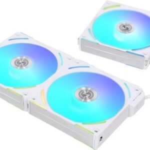 Lian Li UNI FAN AL V2 - Gehäuselüfter - 120 mm - weiß (Packung mit 3) (UF-AL120V2-3W)
