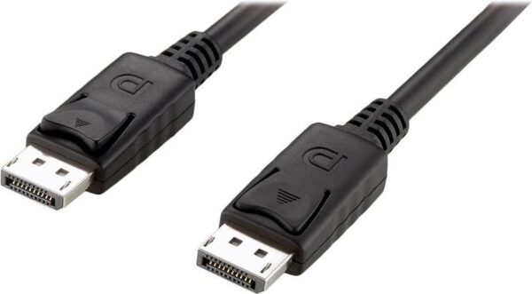 Equip - Videoadapter - DisplayPort (M) zu DisplayPort (M) - 2,0m - unterstützt 4K 60 Hz (3840 x 2160), bis zu 21,6 Gbps Datenrate - Schwarz (Packung mit 15) (159332)
