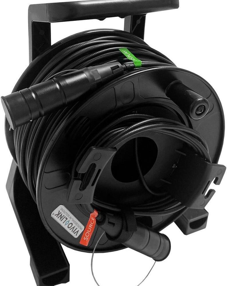 VivoLink 100m OPTIC HDMI 4K Amored CABLE on drum - Kabel - Digital/Display/Video - 100 m (PROHDMIOP100AM-DRUM)
