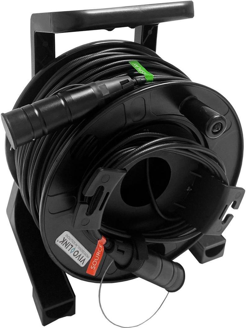 VivoLink 100m OPTIC HDMI 4K Amored CABLE on drum - Kabel - Digital/Display/Video - 100 m (PROHDMIOP100AM-DRUM)