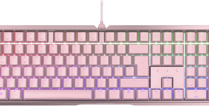 CHERRY MX-Board 3.0 S - Tastatur - Hintergrundbeleuchtung - USB - QWERTZ - Deutsch - Tastenschalter: CHERRY MX Blue - pink (G80-3874LSADE-9)