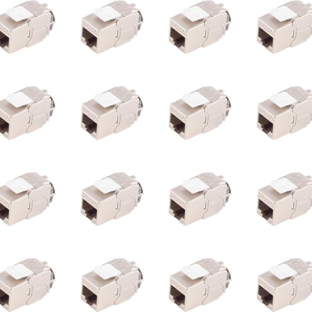 shiverpeaks ®-BASIC-S--RJ-45 Keystone, Cat. 6A, STP, ReFix, 24 Stück (BS08-10033)