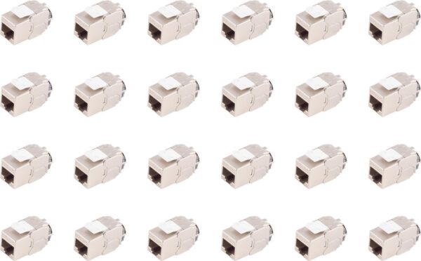 shiverpeaks ®-BASIC-S--RJ-45 Keystone, Cat. 6A, STP, ReFix, 24 Stück (BS08-10033)