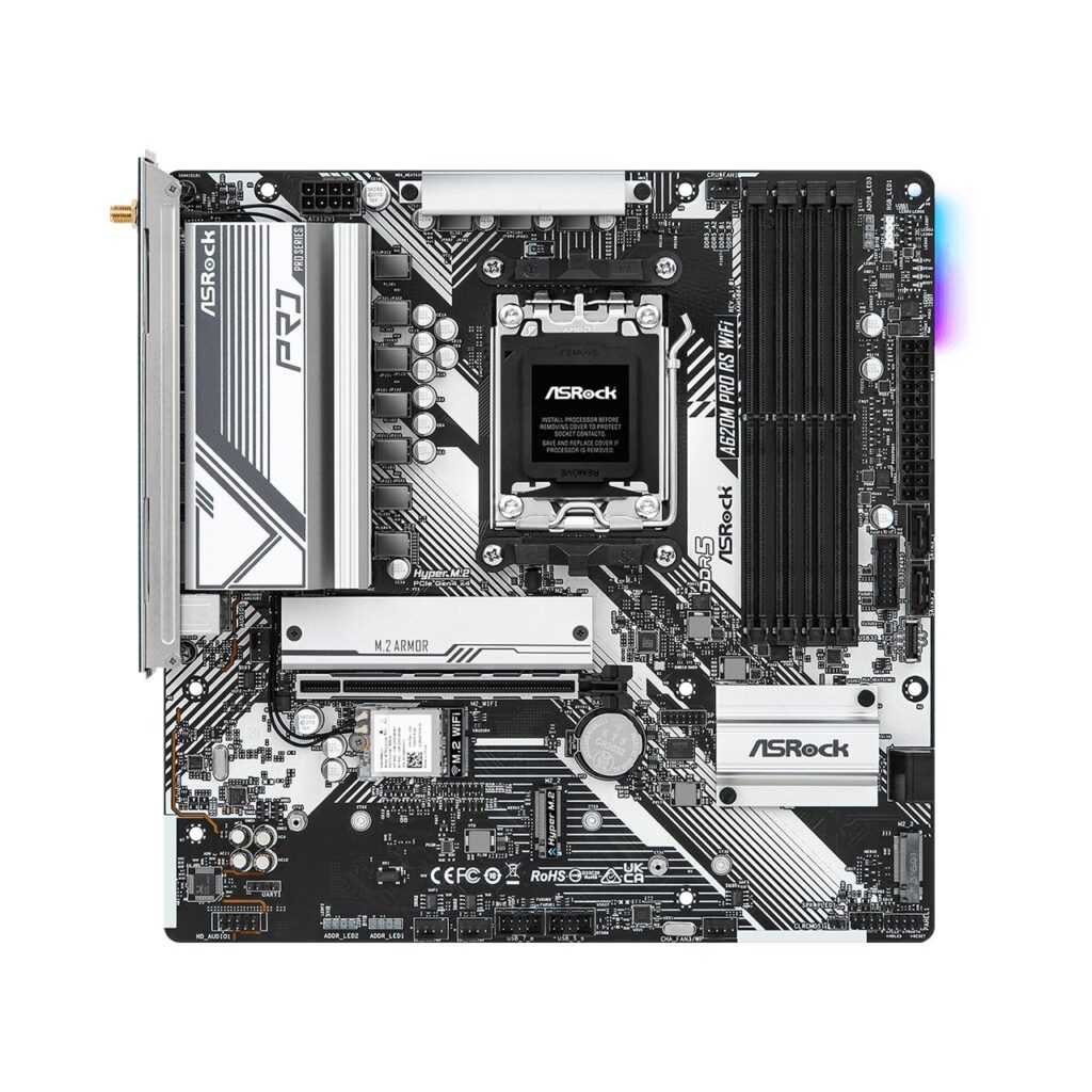 ASRock A620M Mainboard Pro RS AM5 M-ATX HDMI/DP DDR5 retail (90-MXBLN0-A0UAYZ)