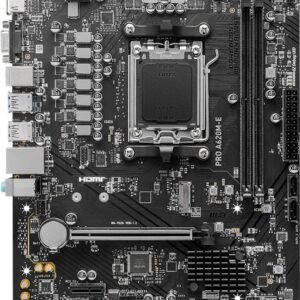 MSI PRO A620M-E - Motherboard - micro ATX - Socket AM5 - AMD A620 Chipsatz - USB 3,2 Gen 1 - Gigabit LAN - Onboard-Grafik (CPU erforderlich) - HD Audio (8-Kanal) (7E28-001R)