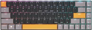 CHERRY MX MX-LP 2,1 - Tastatur - compact - Hintergrundbeleuchtung - kabellos - Bluetooth 5,2, 2,4 GHz, USB-C - QWERTY - USA - Tastenschalter: CHERRY MX Low Profile RGB Speed (G80-3860LVAUS-2)