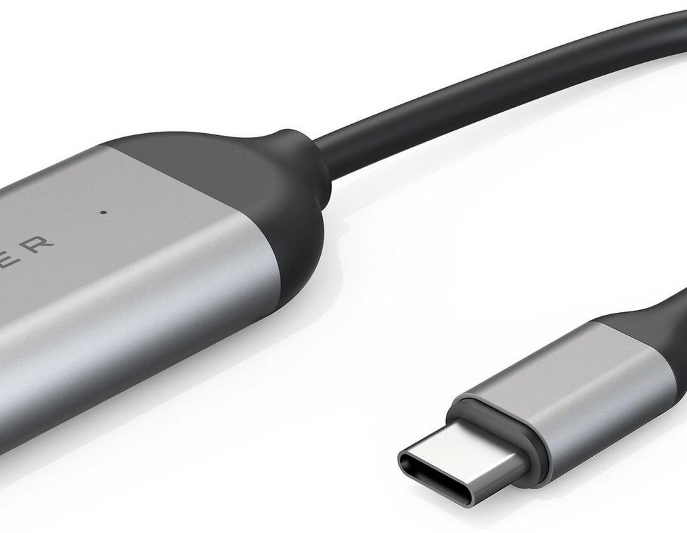 HYPER HD-H8K USB Typ-C HDMI Edelstahl (HD-H8K-GL)
