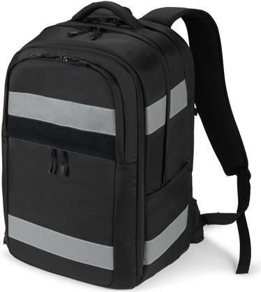DICOTA Reflective - Rucksack - 600D RPET, premium thermoplastic polyurethane (TPU) - Schwarz