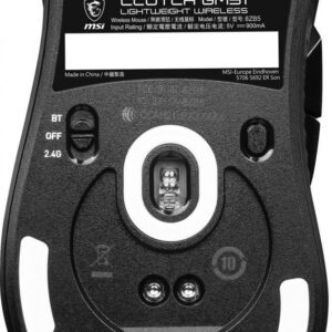 MSI Clutch GM51 - Maus - Für Rechtshänder - optisch - 6 Tasten - kabellos, kabelgebunden - Bluetooth, 2,4 GHz - kabelloser Empfänger (USB) (S12-4300080-C54)