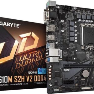 Gigabyte H610M S2H V2 DDR4 - 1,0 - Motherboard - micro ATX - LGA1700-Sockel - H610 Chipsatz - USB 3,2 Gen 1 - Gigabit LAN - Onboard-Grafik (CPU erforderlich) - HD Audio (8-Kanal) (H610M S2H V2 DDR4)