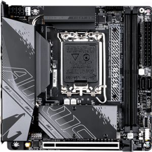 GIGABYTE AORUS B760I PRO - 1.X - Motherboard - Mini-ITX - LGA1700-Sockel - B760 Chipsatz - USB-C 3,2 Gen2, USB-C 3,2 Gen 1, USB 3,2 Gen 2, USB 3,2 Gen 1 - 2,5 Gigabit LAN, Wi-Fi, Bluetooth - Onboard-Grafik (CPU erforderlich) - HD Audio (8-Kanal) (B760I AORUS PRO)
