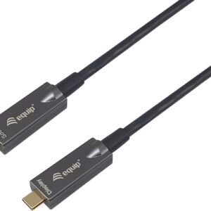 Equip USB-C Aktives optisches Kabel - M/M - 10m - PD 60W - 4K/60Hz - 10Gbps - Video+Data+PD (119462)