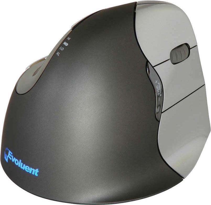 Evoluent VerticalMouse 4 - Maus - Laser - 6 Taste(n) - verkabelt - USB (VM4R)