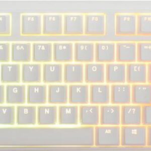 Ducky One 3 TKL - Tastatur - RGB - Hintergrundbeleuchtung - USB - QWERTZ - Deutsch - Tastenschalter: CHERRY MX Clear - Pure White