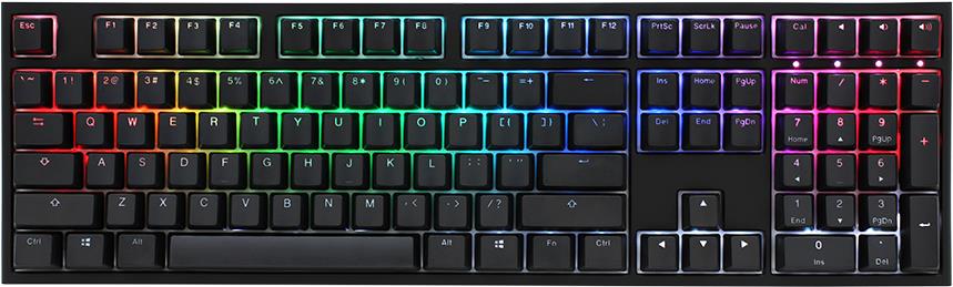 DuckyChannel Ducky One 2 - Tastatur - RGB - Hintergrundbeleuchtung - USB - QWERTY - USA - Tastenschalter: CHERRY MX (DKON1808ST-PUSPDAZT1)