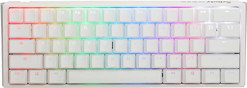 DuckyChannel Ducky One 3 Mini - Tastatur - Hintergrundbeleuchtung - USB - QWERTZ - Deutsch - Tastenschalter: CHERRY MX - Pure White (DKON2161ST-PDEPDPWWWSC1)