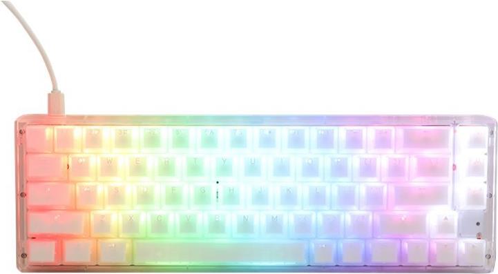 DuckyChannel Ducky One 3 SF Aura - Tastatur - Hintergrundbeleuchtung - USB-C - QWERTZ - Deutsch - Tastenschalter: CHERRY MX RGB Brown - Aura White (DKON2167ST-BDEPDAWWWWC1)