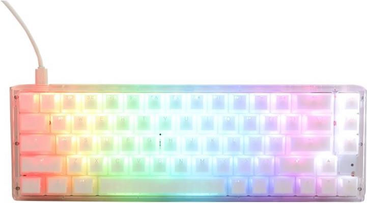 DuckyChannel Ducky One 3 SF Aura - Tastatur - Hintergrundbeleuchtung - USB-C - QWERTZ - Deutsch - Tastenschalter: Gateron Baby Kangaroo - Aura White (DKON2167ST-KDEPDAWWWWG1)