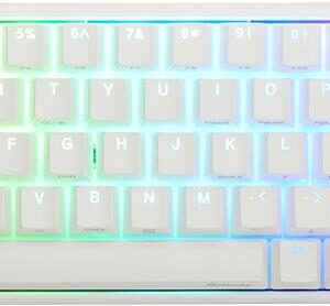 Ducky One 3 Classic Pure White SF Gaming Tastatur, RGB LED - MX-Silent-Red (US) (DKON2167ST-SUSPDPWWWSC1)