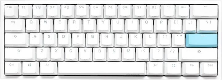 DuckyChannel Ducky One 2 Pro Mini - Tastatur - Hintergrundbeleuchtung - USB - QWERTZ - Deutsch - Tastenschalter: Cherry / Gateron / Kailh - weiß (DKON2061ST-KDEPDWWTK2)