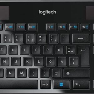 Logitech Wireless Solar Keyboard K750 - Tastatur - drahtlos - 2,4 GHz - kabelloser Empfänger (USB) - Deutsch (920-002916)