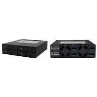 Cremax ICY Dock MB994SP-4S - Gehäuse für Speicherlaufwerke mit Lüfter - 6.4 cm (2.5") - 13,3 cm bis 6,4 cm (5,25" bis 6,40cm (2.5")) - Schwarz (MB994SP-4S)