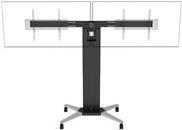 Vision VFM-F51T - Wagen - für 2 LCD-/Plasma-Konsolen - motorisiert - Aluminium, Stahl - mattschwarz - Bildschirmgröße: 139,7-215,9 cm (55"-86") (VFM-F51T/D)
