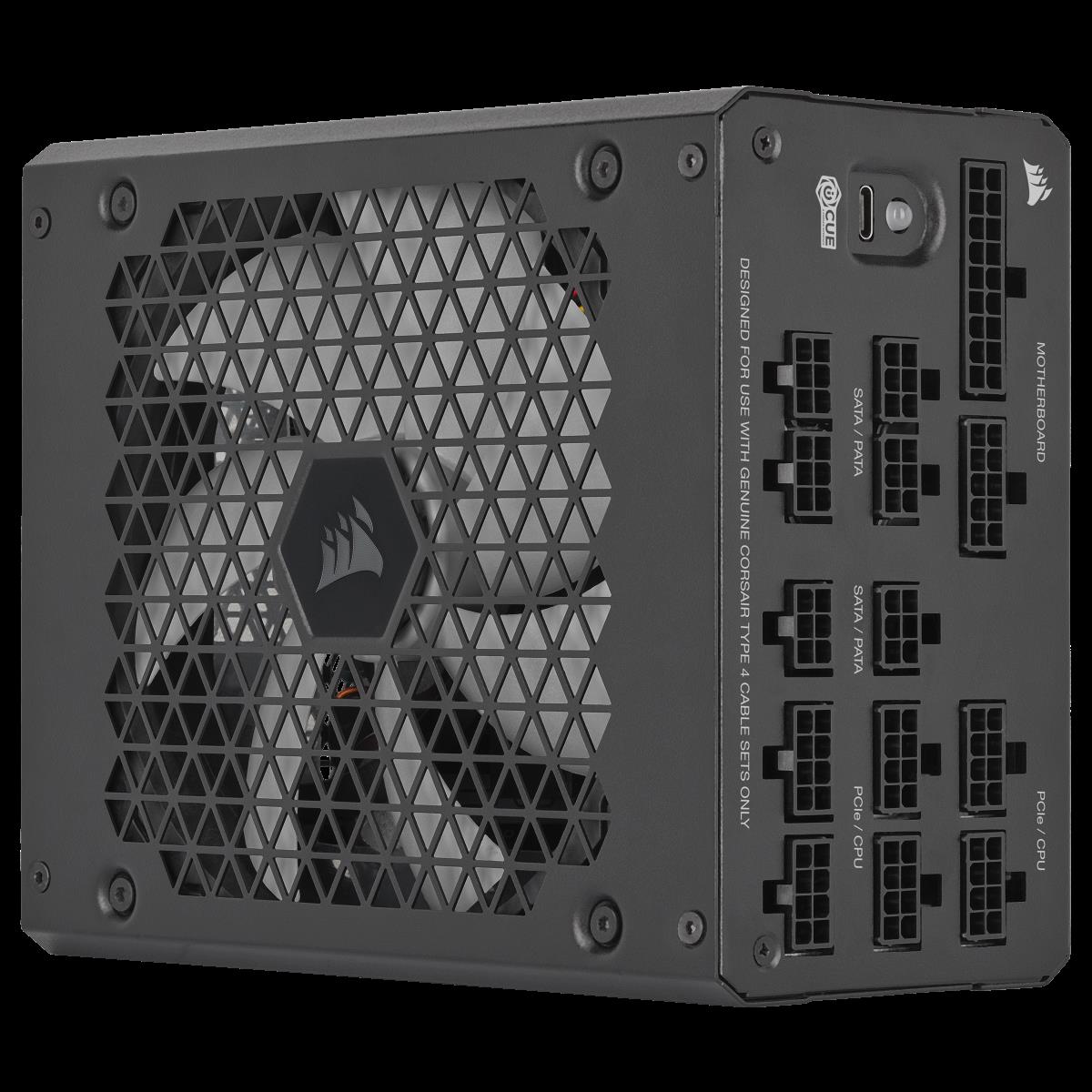 CORSAIR HXi Series HX1000i - Netzteil (intern) - sehr leise - ATX12V 3.0 - EPS12V - 80 PLUS Platinum - Wechselstrom 100-240 V - 1000 Watt - Europa (CP-9020259-EU)