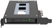 ICY Dock ToughArmor MB111VP-B - Mobiles Speicher-Rack - U.2 / U.3 SSD Mobilrack - 2.5" (6,4 cm) - NVMe - PCIe 4,0 x4 - Schwarz (MB111VP-B)