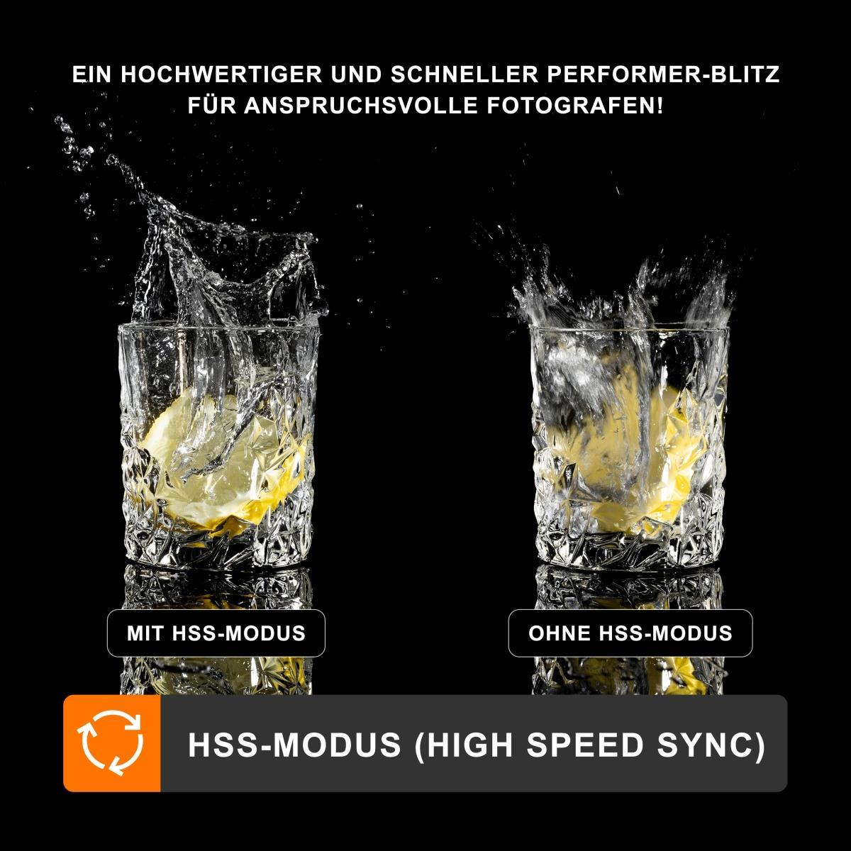 Walimex Pro Stager 400 HSS Set Double - leistungsstarker Studioblitz mit 2,4 GHz Empfänger, HSS-Modus, 400 Ws, kurze Abbrennzeit, LED-Einstelllicht, für Profifotografen (1023386)