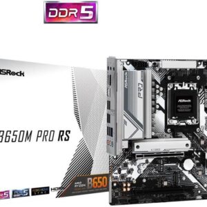 ASRock B650M PRO RS - Motherboard - micro ATX - Socket AM5 - AMD B650 Chipsatz - USB 3,2 Gen 1, USB 3,2 Gen 2, USB-C 3,2 Gen2, USB-C 3,2 Gen 1 - 2,5 Gigabit LAN - Onboard-Grafik (CPU erforderlich) - HD Audio (8-Kanal) (90-MXBLP0-A0UAYZ)