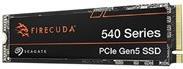 Seagate FireCuda 540 ZP1000GM3A004 - SSD - verschlüsselt - 1 TB - intern - M.2 2280 (doppelseitig) - PCI Express 5.0 x4 (NVMe) - Self-Encrypting Drive (SED), TCG Opal Encryption 2.01 - mit 3 Jahre Seagate Rescue Datenwiederherstellung