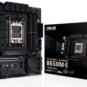 ASUS TUF GAMING B650M-E - Motherboard - micro ATX - Socket AM5 - AMD B650 Chipsatz - USB 3,1 Gen 2, USB 3,2 Gen 2, USB-C 3,2 Gen2, USB-C 3,2 Gen 1 - 2,5 Gigabit LAN - Onboard-Grafik (CPU erforderlich) - HD Audio (8-Kanal) (90MB1FU0-M0EAY0)