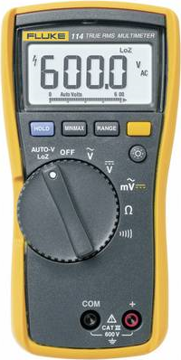 Kompaktes Echteffektiv-Messgerät mit Standardfunktionen Das Fluke 114 ist ideal für die elektrische Fehlersuche und für einfache „OK/Nicht OK“-Tests im haustechnischen/gewerblichen Bereich. Es bietet alle Grundfunktionen und zusätzlich eine spezielle Funktion zur Vermeidung falscher Messwerte aufgrund von Streuspannungen. (FLUKE 114)