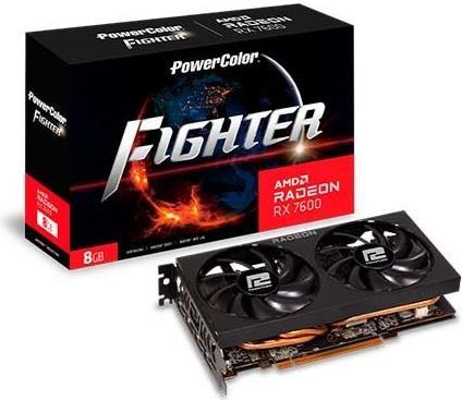 PowerColor Radeon RX 7600 Fighter 8GB - 8.192 MB - GDDR6 (RX7600 8G-F)