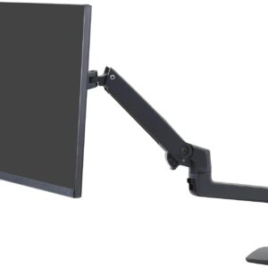 ERGOTRON LX Monitor Arm mit hoher Säule in Schwarz - Monitor Tischhalterung mit patentierter CF-Technologie für Bildschirme bis 86,40cm (34") , 3,2 bis 11,3 kg, VESA Standard und  (45-537-224)