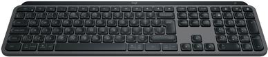 Logitech MX Keys S - Tastatur - hinterleuchtet - kabellos - Bluetooth LE - AZERTY - Belgien - Tastenschalter: Scissor-Key - Graphite (920-011574)