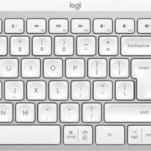 Logitech MX Keys S - Tastatur - hinterleuchtet - kabellos - Bluetooth LE - QWERTY - US-Englisch - Tastenschalter: Scissor-Key - Pale Gray
